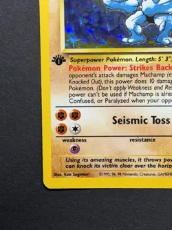 MP Machamp Base Set 8/102 Holo 1st Edition Holo Rare WOTC Pokemon TCG - Image 5