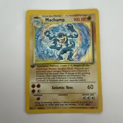 Pokemon TCG Machamp Base Set 8/102 Holo 1st Edition Holo Rare - Image 1