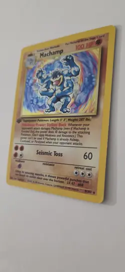 Pokemon TCG Machamp Holo 1st Edition Base Set #8/102 Holo Rare - Image 2