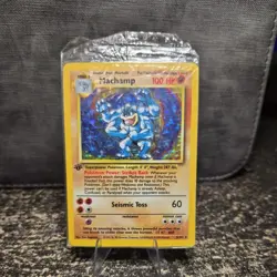 SEALED Pokemon TCG Machamp 8/102 Deck Exclusives 1st Edition Holo Rare 1999 - Image 1