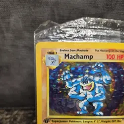SEALED Pokemon TCG Machamp 8/102 Deck Exclusives 1st Edition Holo Rare 1999 - Image 5