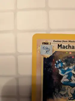 Pokemon TCG Machamp Holo 1st Edition Base Set #8/102 Holo Rare ✨🌀SWIRL🌀✨ - Image 5