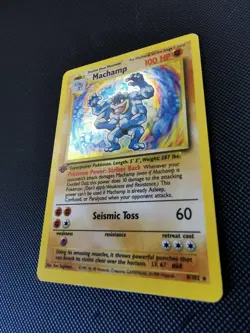 Machamp 8/102 Base Set 1st Edition Holo Rare Pokemon TCG - Heavily played - Image 4