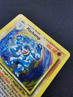 Machamp 8/102 Base Set 1st Edition Holo Rare Pokemon TCG - Heavily played - Image 5