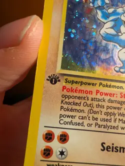 Pokemon TCG Machamp Holo 1st Edition Base Set #8/102 Holo Rare - Image 5