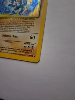 Machamp Base Set 8/102 1st Edition Holo Rare Pokemon TCG (R) - Image 2