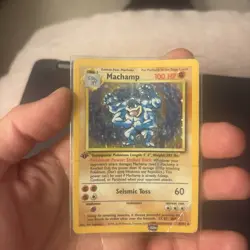 Pokemon TCG Machamp Base Set 8/102 Holo 1st Edition Holo Rare - Image 2