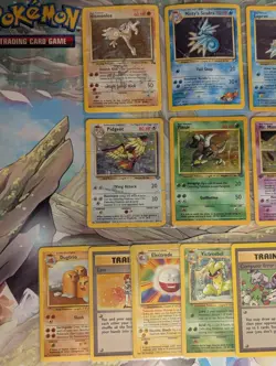Vintage Pokemon Card Lot WOTC Holo Base Jungle Gym Rocket Moltres Mr Mime Etc - Image 3