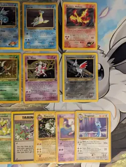 Vintage Pokemon Card Lot WOTC Holo Base Jungle Gym Rocket Moltres Mr Mime Etc - Image 4
