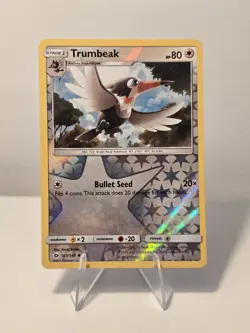 Trumbeak 107/149 Uncommon SM Base Set Pokemon Reverse Holo Near Mint - Image 1