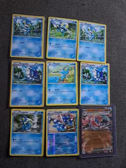 Pokemon TCG Froakie, Frogadier, And Greninja 9 Card Lot - Image 1