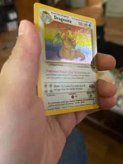 Pokemon TCG Dragonite Fossil 4/62 Holo 1999-2000 Wizards Base Set Copyright Holo - Image 5