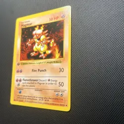 Magmar 1st Edition Shadowless Base Set Pokemon Card Vintage E-NM - Image 3