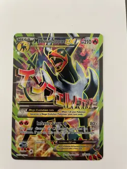 Pokemon TCG M Houndoom EX Ultra Rare Full Art 154/162 Breakthrough - Image 1