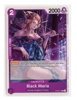 Black Maria (Tournament Pack Vol. 2) ST04-011 PR Regular One Piece Promo Card NM - Image 1