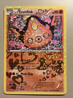 Pokemon TCG Stunfisk RC12/RC25 Legendary Treasures Holo Uncommon Card MP - Image 1