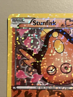 Pokemon TCG Stunfisk RC12/RC25 Legendary Treasures Holo Uncommon Card MP - Image 3