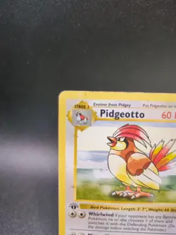 Pidgeotto 22/102 1st Edition Base Set Shadowless Pokemon Card WOTC - Image 2