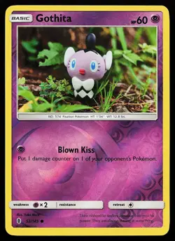 Gothita 52/145 Reverse Holo Guardians Rising Yuka Morii Pokemon Card - Image 1
