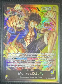 Bandai One Piece Card Game Monkey.D.Luffy ST13-003 Leader Holo 5000 ENG - Image 1