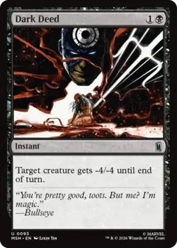 ~ Dark Deed ~ NM ~ Marvel Super Heroes ~ MTG ~ - Image 1