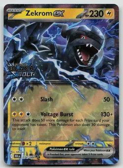 Zekrom ex (Black Bolt Stamped) 034/086 Holo Cards & Products Pokemon - Image 1