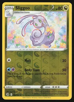 SWSH08: Fusion Strike Sliggoo #196/264 Reverse Holo Pokemon Card - Image 1