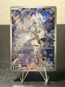 Pokemon N's Reshiram 167/159 Journey Together Holo Stamped Card Near Mint - Image 1