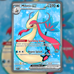 Milotic EX 217/191 Ultra Rare Sv08: Surging Sparks NM Full Art Holo Pokemon Card - Image 1