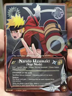 Naruto CCG "Naruto Uzumaki (Sage Mode)" Foil Ninja Promo Card (PR-087) Bandai - Image 1