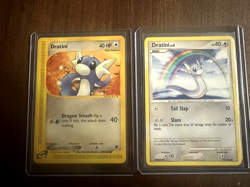 Dratini Pokemon Card Set 107/165 + 91/146 Non-Holo Lightly Played - Image 1