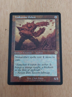 Lodestone Golem (29) FOIL Retro Frame Magic the Gathering card - Image 2
