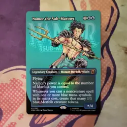 x1 Namor the Sub-Mariner (0362) - Borderless M MTG Marvel Super Heroes M/NM FOIL - Image 1