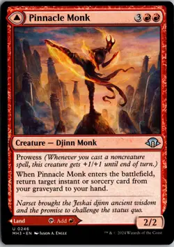 Pinnacle Monk 246 Uncommon Modern Horizons 3 Magic: The Gathering Near Mint - Image 1
