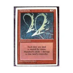 MTG Manabarbs 4th Edition Near Mint Vintage Magic The Gathering Old School 1995 - Image 1