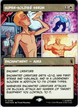 Super-Soldier Serum (Borderless) 299 Marvel Super Heroes Foil NM - Image 1