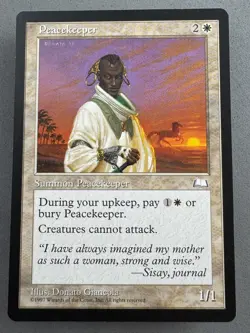 Peacekeeper MtG Weatherlight—Lightly Played EX+—Vintage Magic RESERVE LIST - Image 1