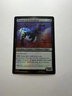 Venom, Evil Unleashed NM Marvels Spider Man Foil Magic The Gathering Mtg NM - Image 1