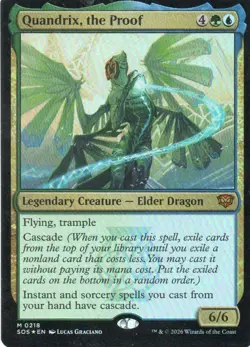 MTG: Secrets of Strixhaven: Foil Quandrix, the Proof: Lightly Played Condition - Image 1