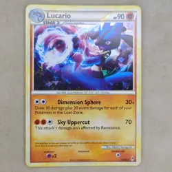 Lucario 14/95 Call of Legends Cracked Ice Holo Rare Pokemon Card NM Near Mint - Image 1