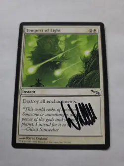 Tempest Of Light SIGNED By Wayne England Mtg Magic The Gathering - Image 1