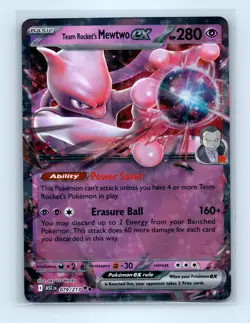 Pokemon tcg ME: Ascended Heroes Team Rocket's Mewtwo ex Near Mint or Better - Image 1