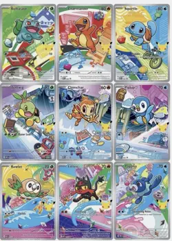 Pokemon First Partner Series 1 Promo Lot 9 Cards Starters - Image 1