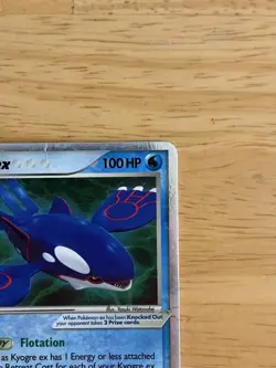 Pokemon TCG Crystal Guardians Holo Rare Kyogre EX 95/100 MP Condition MP/HP - Image 3