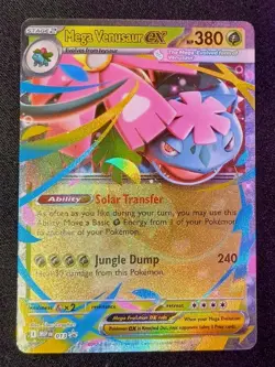 Pokemon TCG Mega Venusaur ex 013 Mega Evolution Black Star Promo English NM - Image 1