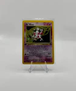 Pokemon TCG Mr. Mime Jungle Holo Card 6/64 1st Edition Holo - LP - Image 2
