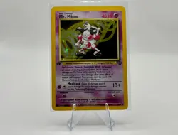 Pokemon TCG Mr. Mime Jungle Holo Card 6/64 1st Edition Holo - LP - Image 3