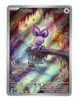 Noibat - 169/159 Illustration Rare Holo SV09: Journey Together Pokemon NM - Image 1