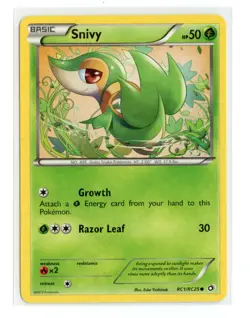 Snivy RC1/RC25 Common Holo Legendary Treasures: Radiant Collection Pokemon MP - Image 1