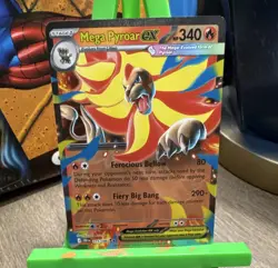 Mega Pyroar EX 015/086 Chaos Rising Double Rare Pokemon EN - Image 1